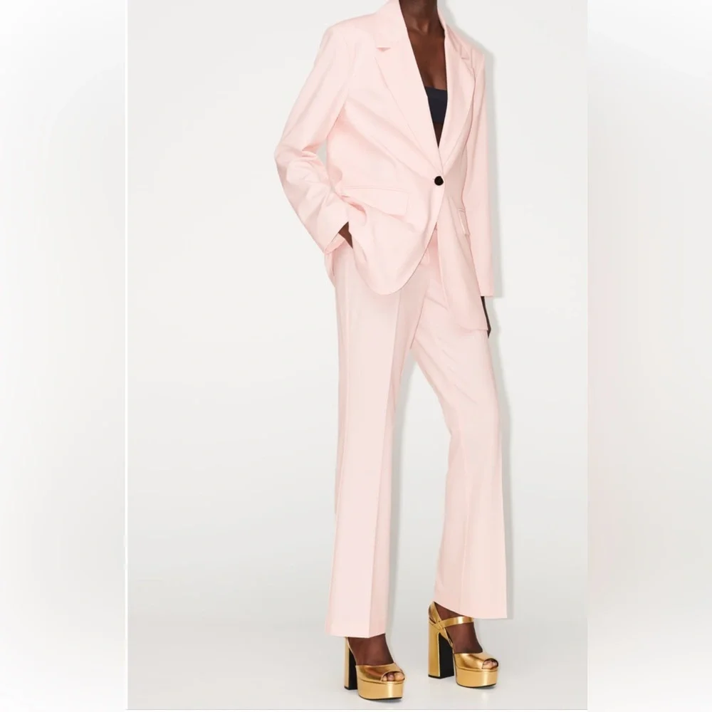 New! Zara medium light pink trouser pants .